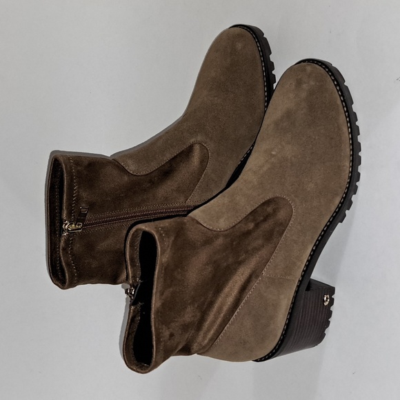 COACH Joy Suede Boots size 10 New in box tan suede Coach boots - Picture 2 of 8